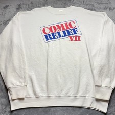 Vintage 1995 Comic Relief VII Sweatshirt Adult XL White Billy Robin Whoopi HBO