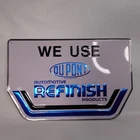 Vintage 1984 DuPont Automotive Refinish Products Metal Sign Advertising