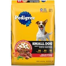 Grilled Steak And Vegetable Dry Dog Food For Small Adult Dog, 14 Lb Bag 1.46 per pound