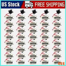 ❥ 40X FDK CR14250SE 1/2AA 3V Lithium 850mAh Battery With Black Plug for 1747-BA.