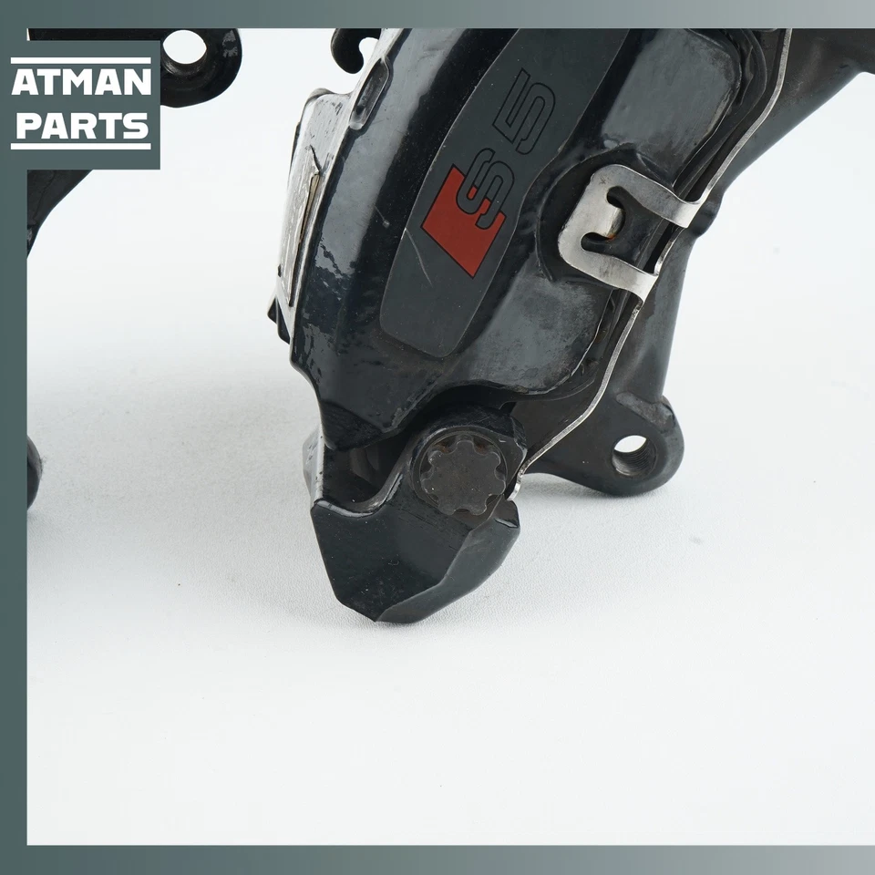 Juego de cubiertas de pinza de freno delantera derecha e izquierda Audi S5 S4 S-Line 13-17 OEM Foto 4 de 4