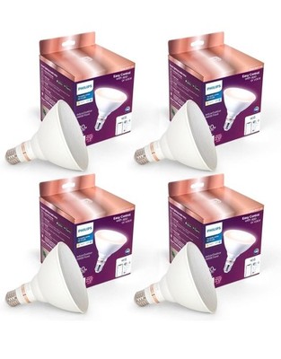 Philips Tunable White 120W Dimmable Smart Wi-Fi Wiz Light Bulbs Set of 4