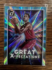 2021-22 Donruss #7 Evan Mobley Great X-pectations Holo Teal Laser