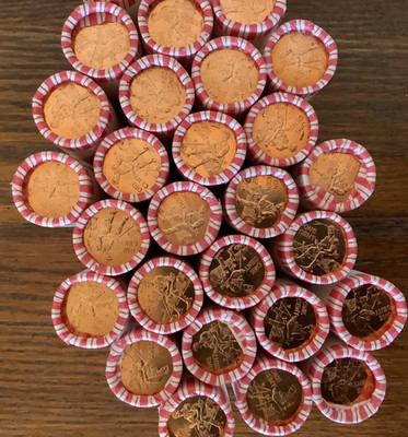 2009 P&D 50-coin Lincoln Cent Penny Roll FORMATIVE YEARS #2 UNC Bank Rolls 1c
