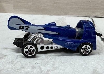 1996 HOT WHEELS 1/64 Blue Diecast Dog Fighter