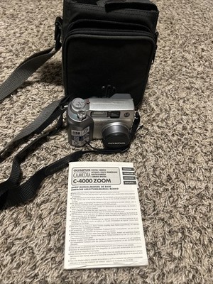 Olympus CAMEDIA C-4000 Zoom 4.0MP Digital Camera - Silver