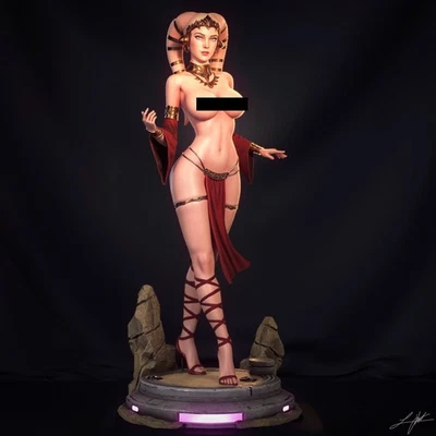 Twilek Hostess NSFW Maßstab 1:10 3D gedruckter Resin Modellbausatz