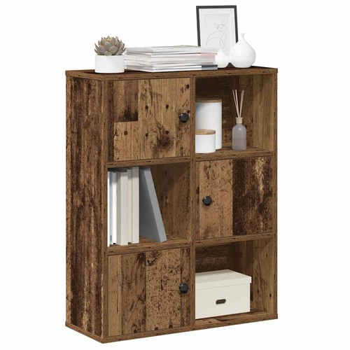 Libreria in legno - vidaXL Libreria a 4 Ripiani Rovere 143,5x29x143,5