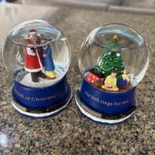 Hallmark Polar Express Mini Snow Globe The Bell Rings For Me + The First Gift