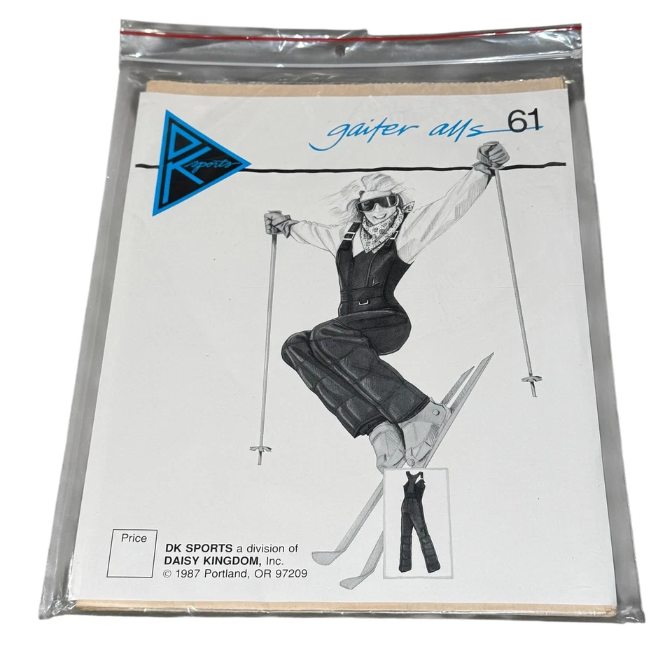 Vintage Daisy Kingdom DK Sports Ski Wear Sewing Pattern Lot 6 1980s Jackets Set - Image 4 of 4