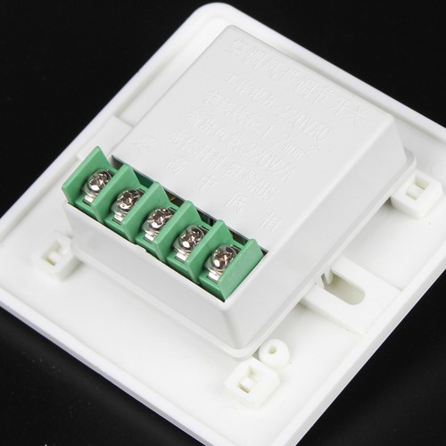 Fan Coil Switch Air Conditioning Temperature Control Speed Panel Controller - Afbeelding 4 van 11