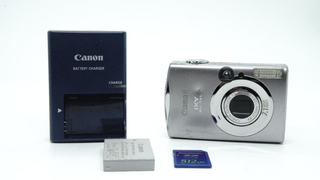 Canon IXY Digital 900 IS Silver Compact Camera with Charger Tested Condition