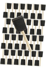 Pro Grade - Foam Brushes - 2 Inch - 48 Piece Poly Foam Brush Set