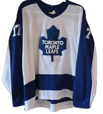 Vtg CCM Toronto Maple Leafs WENDEL CLARK Jersey Embroidered 1980's XL 