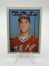 1988 Topps Traded #14T Andy Benes Team USA RC Rookie Card. rookie card picture