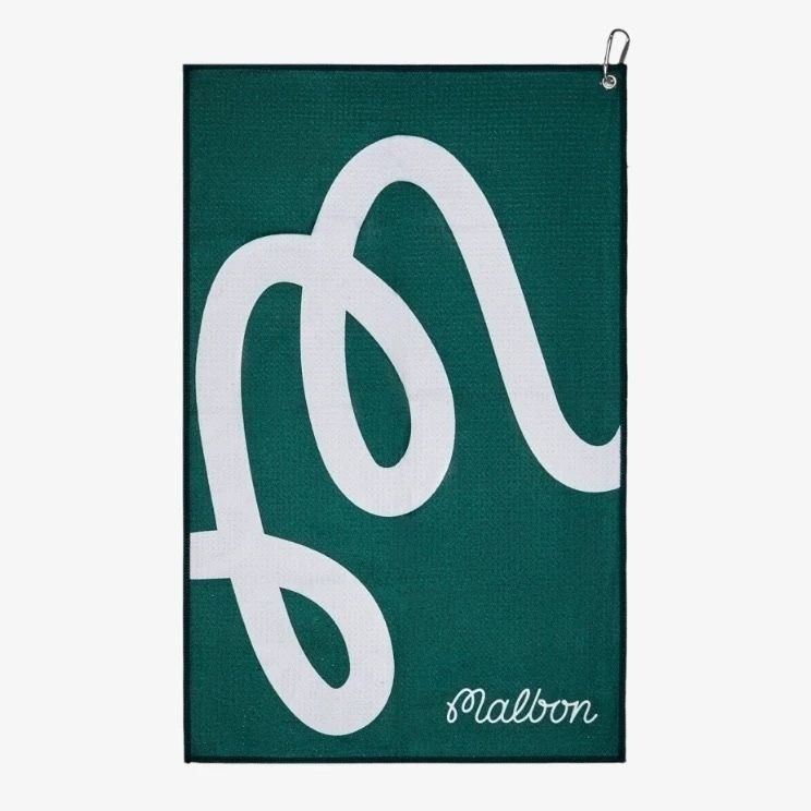 Malbon Golf Towel 40x60cm Absorbent Sports Cleaning Towel with Clip