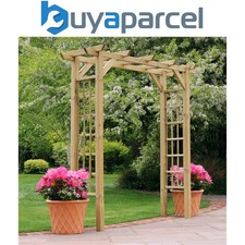 Zest Twilight Large Trellis Wooden Garden Arch Pergola Plant PEFC Wood