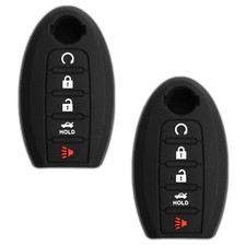 2 Key Fob Remote Skin Shell Case Cover Replacement for Nissan KR55WK48903