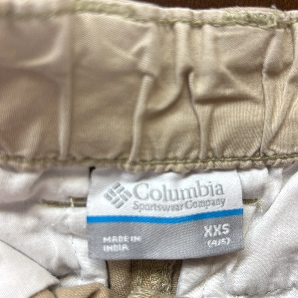 Pantalones cortos Columbia para niños color caqui talla XXS 4/5 Foto 2 de 4