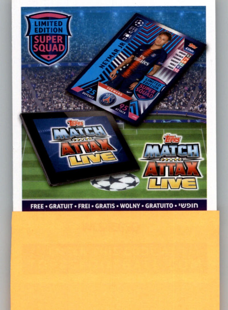2018-19 Topps UEFA Champions League Match Attax Cards Pick From List 1-250