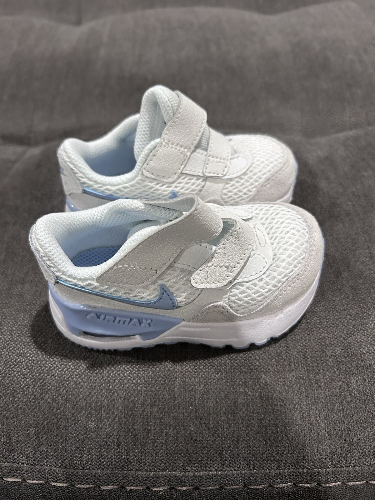 Nike Air Max System Toddler Size 5C Summit White/Cobalt