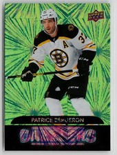 Patrice Bergeron - 2020-21 Upper Deck Dazzlers Green #DZ-54 Boston Bruins