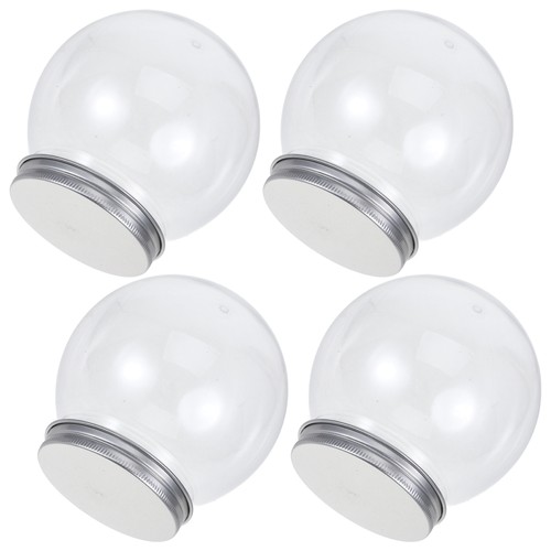4 PCS Craft Snow Globe Accessories Child Water Globes Ball Shape Chirstmas