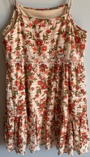 American Eagle Womens Floral Lace Embroidered Babydoll Dress Medium Lined Flowy