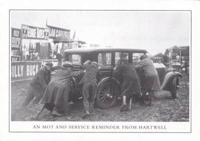 ''TÜV und Service Erinnerung von Hartwell'' Oldtimer Garage Motoring Erinnerung