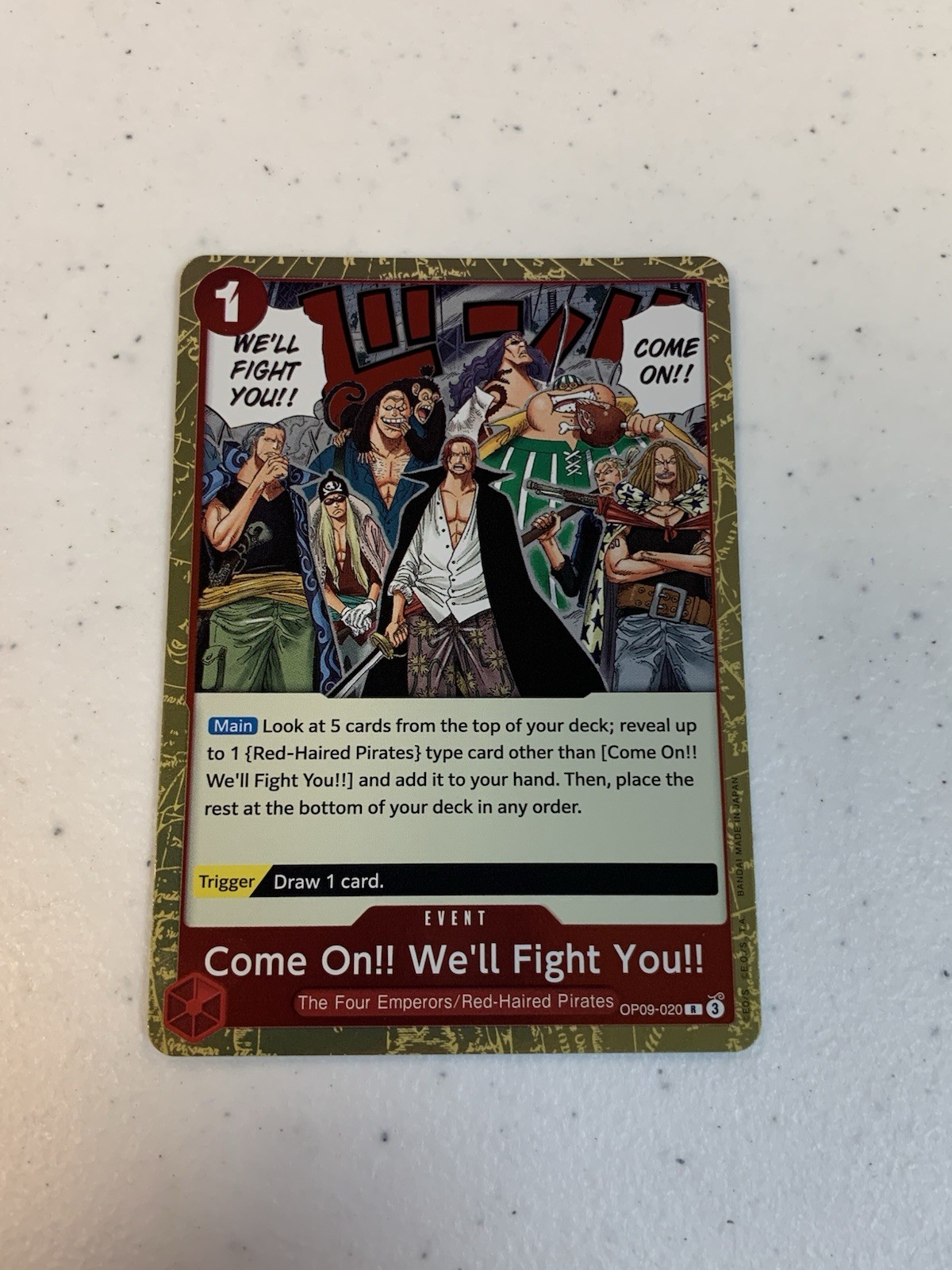 Come On!! We'll Fight You!! OP09-020 Emperors in the New World Foil