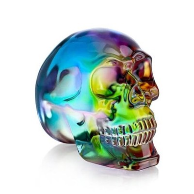  3 Inch Multi-Color Crystal Human Skull Model Statue for Home Multi-color Skull