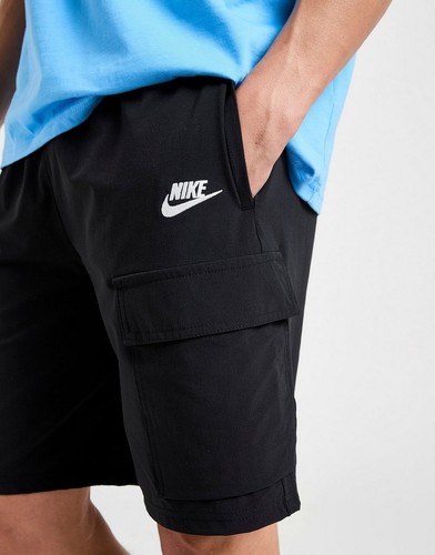 Nike Mens Woven Cargo Shorts Activewear Swim Sports Black Grey S TO XXL - Picture 14 of 19
