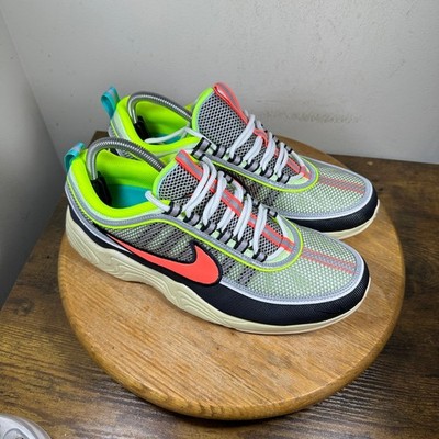 Nike Air Zoom Spiridon Barely Volt Crimson Grey Sneakers  display picture 2