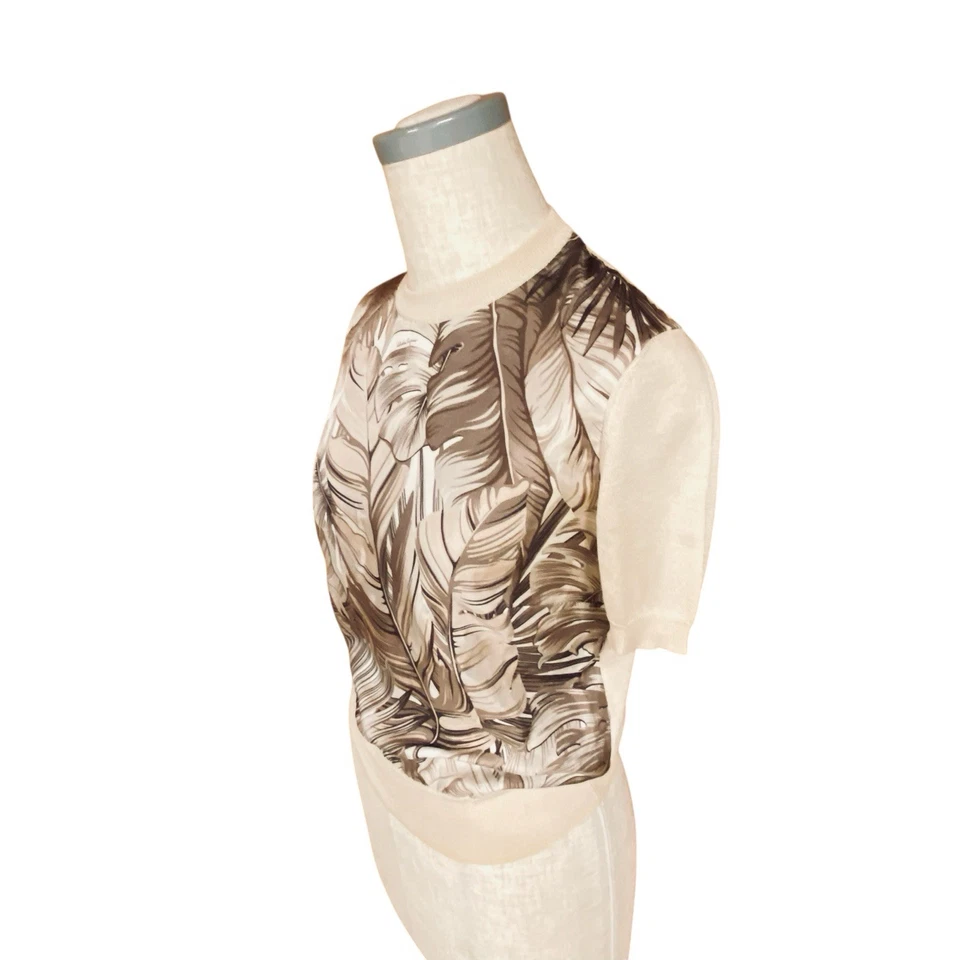 Tops Salvatore Ferragamo para mujer seda estampado multicolor talla XS/38 US4 UK8 Foto 3 de 4