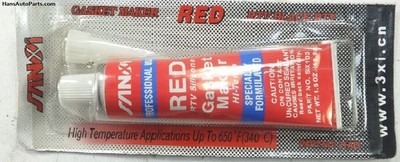 650F RTV Hi-Temp Red Gasket Silicone Gasket Maker Resists Oil Water Anti-Freeze