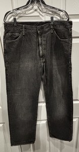 VTG Polo Ralph Lauren Mens Jeans Hayden Relaxed Fit Denim Washed Black 36x32