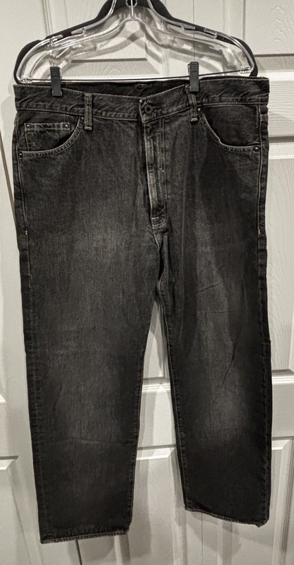 VTG Polo Ralph Lauren Mens Jeans Hayden Relaxed Fit Denim Washed Black 36x32