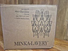 Minka Lavery Isabella's Crown 1 Light Mini Chandelier, Chrome - 3155-77