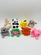 Aurora Palm Pals Lot Bean Bag Chunky Shelf Sitter Food Zoo Animals Holidays 8PCS