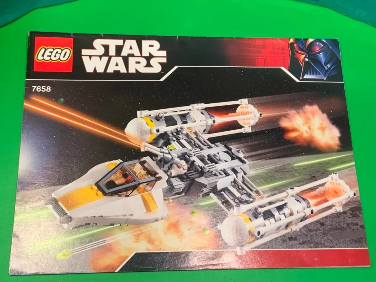 Lego Star Wars 7658 y wing fighter ship instructions original booklet 2007MANUAL