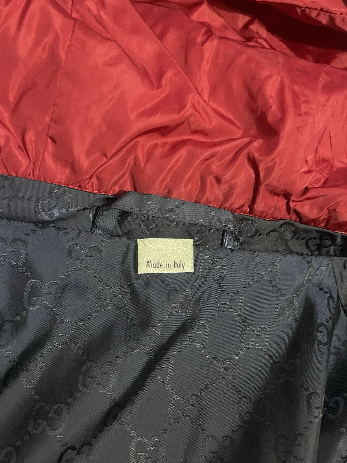 Giacca a vento Gucci GG monogramma taglia 54 USATA %100 AUTENTICA PREZZO AL PUBBLICO £ 1500+