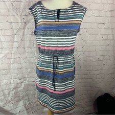 T by Talbots Multicolor Striped sportswear casual Dress sz M