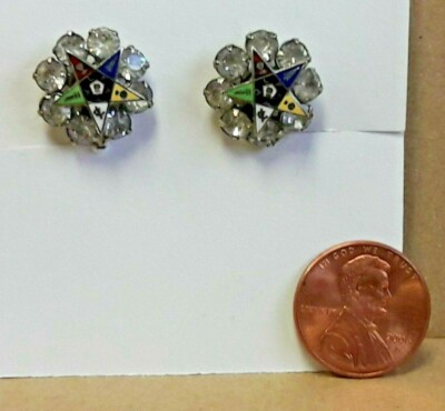 Order of the Eastern Star OES Star Earrings