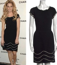 4K Mint Chanel Vintage 2007 Black Barbie Midi Dress 36 38 40 4 6 8 Top Vtg S M
