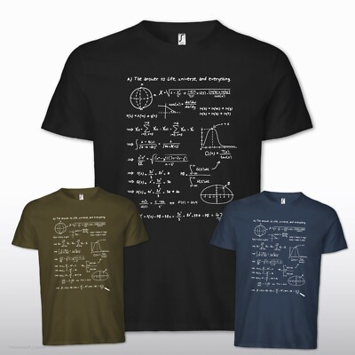 Die Antwort ist 42 Lösung T-Shirt Geek Gamer Fan Nerd Cosplay answer is lustig