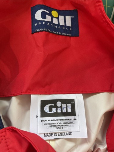 Gill Mens Bib Overalls Mens XS Fishing Breathable Waterproof Red Unlined NWT - 第 11/16 張圖片