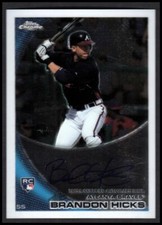2010 Topps Chrome Rookie Autographs #197 Brandon Hicks Auto - NM-MT
