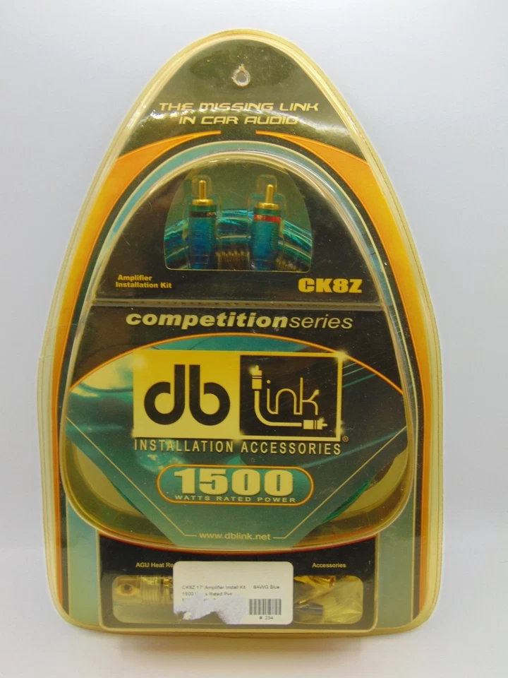 Db Link 8-gauge Competition Series Amplifier 1500 Watts Installation Kit CK8Z - Image 2 of 4
