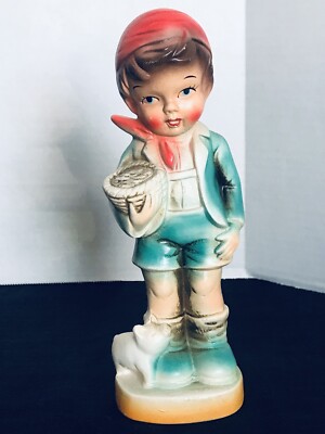 Boy & Girl 8 1/2” Tall Figurines By Davar Originals Japan