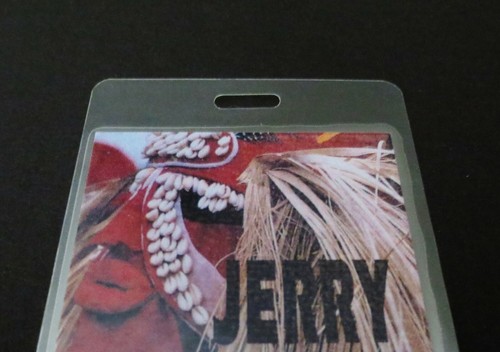 Jerry Garcia Backstage Pass Laminado 1991 JGB Tour Máscara Tribal Grateful Dead JG - Imagen 10 de 12